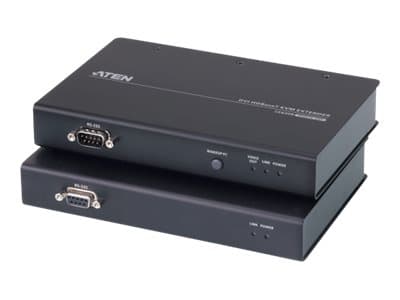 ATEN CE620, Lähetin & vastaanotin, Langallinen, 100 m, Cat5e, Cat6, Cat6a, Musta, Metalli