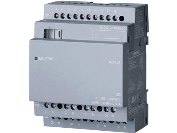 Siemens 6ED1055-1CB10-0BA2, Digitalt, Inngang/Utgang, 8 kanaler, 4 kanaler, 4 kanaler, Systemeffekt