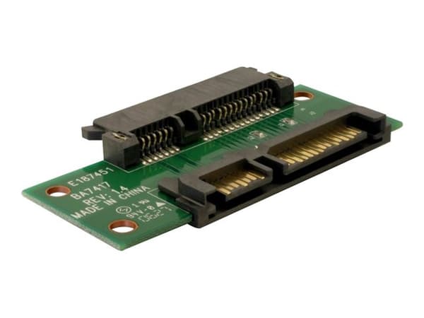 DeLock Adapter Extension - Seriell ATA-adapter - SATA-Anschluss (22 Pins) - SATA-Anschluss (22 Pins) (65092) Grønn