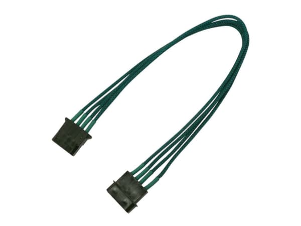 Nanoxia - Strømsplitter - 4-pin intern strøm (hunn) til 4-pin intern strøm (hann) - 30 cm - grønn