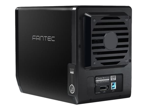 FANTEC QB-35US3-6G - Harddiskarray - 4 brønner (SATA-600) - SATA 3Gb/s, USB 3.0 (ekstern)