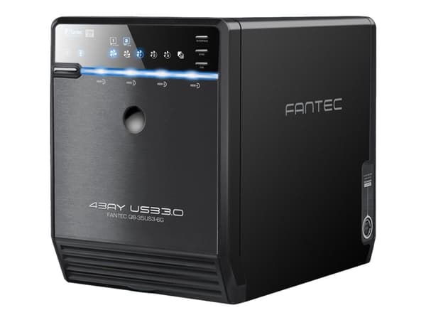 FANTEC QB-35US3-6G - Harddiskarray - 4 brønner (SATA-600) - SATA 3Gb/s, USB 3.0 (ekstern)