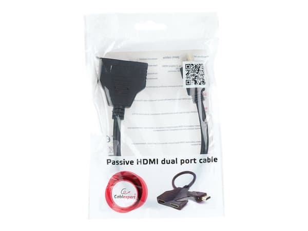 Cablexpert DSP-2PH4-04 - HDMI-splitter - HDMI plugg til HDMI beholder - skjermet - passiv