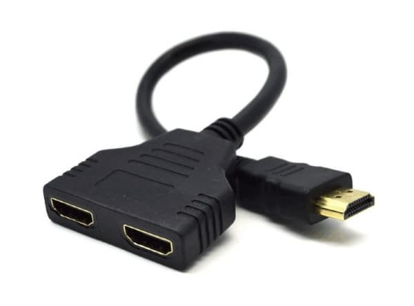 Cablexpert DSP-2PH4-04 - HDMI-splitter - HDMI plugg til HDMI beholder - skjermet - passiv