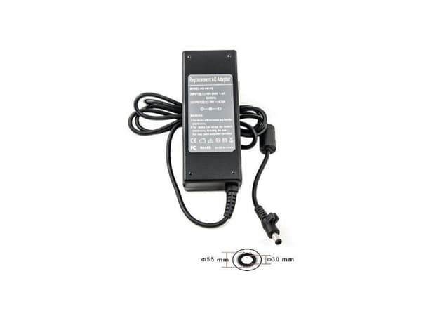 Extra Digital SA90F5530, Laptop, Innendørs, 220 V, 90 W, 19 V, 4,74 A Sort