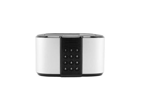 Freecom mDock - HDD-dokkestasjon - brønner: 1 - 2.5", 3.5" - USB 3.1 (Gen 1) - svart, sølv