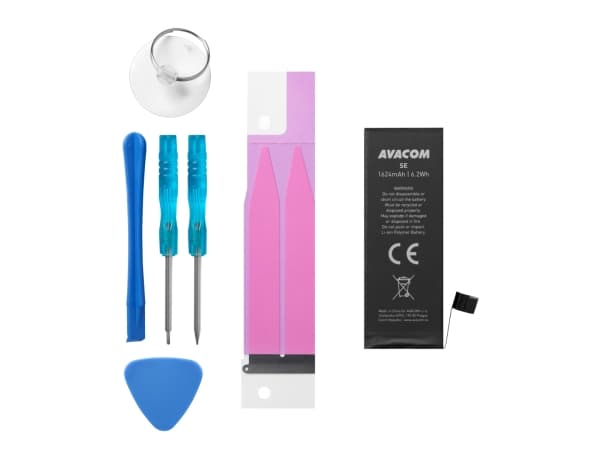 AVACOM GSAP-IPHSE-1624, Batteri, iPhone, iPhone SE, Sort, Lithium-Ion (Li-Ion), 1624 mAh