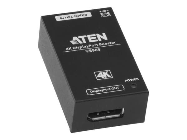 ATEN VB905 DisplayPort Booster - Video/lyd-forlenger - DisplayPort - opp til 20 m - for P/N: VE901T-AT-E