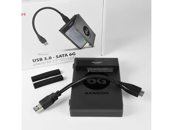 Axagon USB 3.0-brønn - 2,5" HDD SATA (ADSA-1S6)
