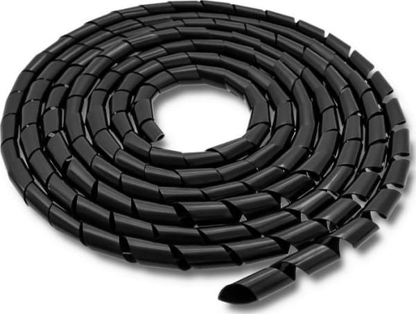 Qoltec - Kabelhållare - 10 m - svart
