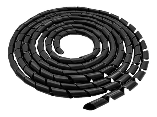 Qoltec - Kabelhållare - 10 m - svart