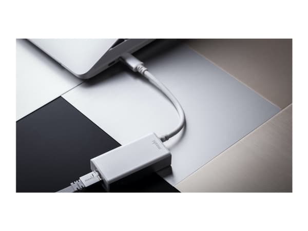 Moshi - Nätverksadapter - USB-C - Gigabit Ethernet x 1 - silver Vit