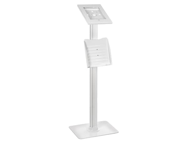 Maclean MC-724 - Ställ - för surfplatta - låsbar - plast, aluminium, stål - vit - golvstående