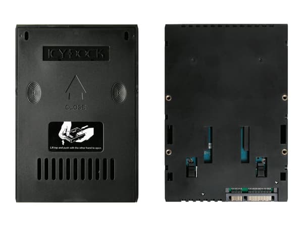 Cremax ICY Dock MB882SP-1S-2B - Lagrings mobil rack - 2.5" - 3,5" til 2,5" - SATA 6Gb/s - SATA 6Gb/s - lajittelu