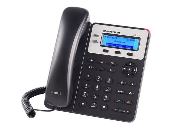 Grandstream Networks GXP1620, DECT-puhelin, Kaiutinpuhelin, 500 entries, Musta musta