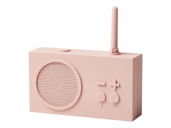 Lexon Tykho 3 - Harjaradio - 3 Watt - vaaleanpunainen väri