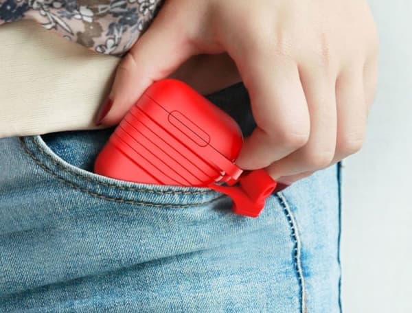 Baseus Baseus case 2in1 strap strap for Apple Airpods case Red universal
