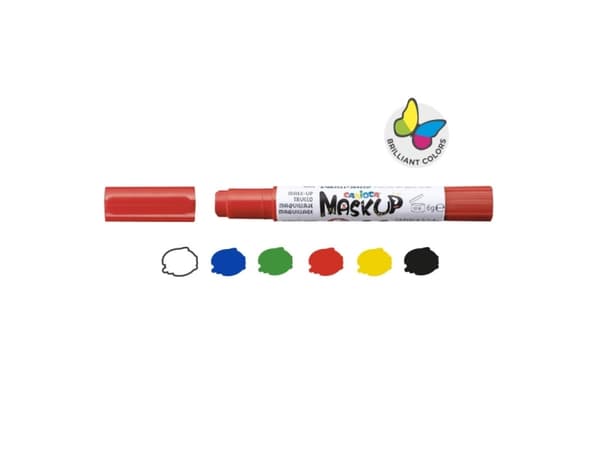 Carioca MASK UP PARTY, Ansiktssminkemaling, Flerfarget, Gutt/Jente, 6 stykker