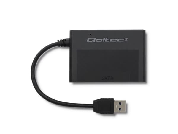 Qoltec - Grensesnittsadapter - 2.5" - SATA 6Gb/s - USB 3.0 - svart