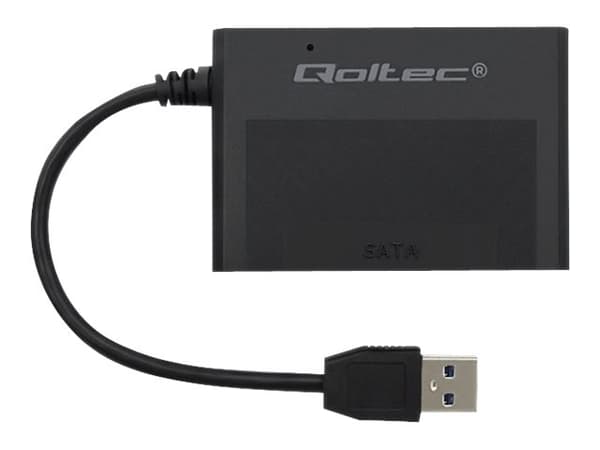 Qoltec - Grensesnittsadapter - 2.5" - SATA 6Gb/s - USB 3.0 - svart Sort
