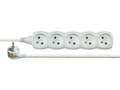 Miniatyrbilde 1 av 4: Emos 1902050500, Grunnleggende, Hvit, 5 AC-utganger, 5 m, 250 V, 10 A