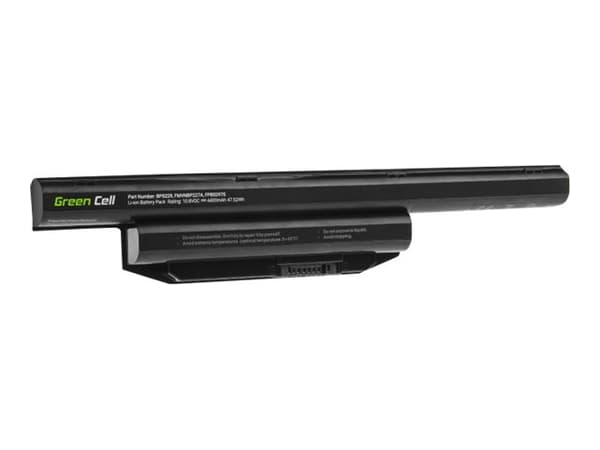 Green Cell - Batteri för bärbar dator - litiumpolymer - 4400 mAh - svart - för Fujitsu LIFEBOOK A514, A544, A555, AH544/G32, E547, E554, E734, E744,