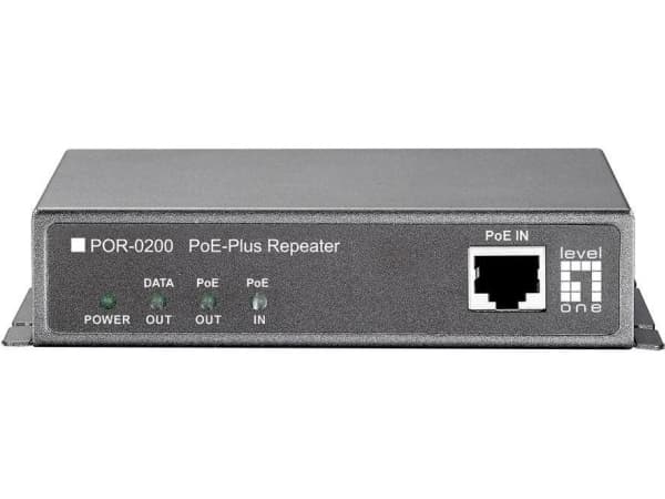 LevelOne POR-0200 - Forsterker - 100Mb LAN - 10Base-T, 100Base-TX - 2 porter - RJ-45 / RJ-45 - opp til 100 m