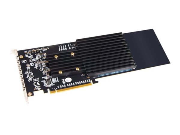 Sonnet FUS-SSD-4X4-E3S, PCIe, M.2, Full-height / Full-length, PCI 3.0, Musta, Harmaa, 1 kpl musta, Harmaa