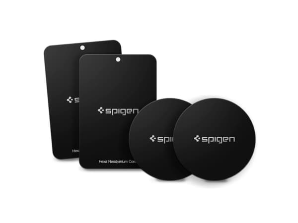 Spigen 000EP20342, Fästplatta, Varje varumärke, Svart, Metall, 8 styck