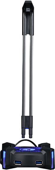 Marvo Illuminated headphone stand HZ-04, 4x USB 3.0 HUB, black, Marvo