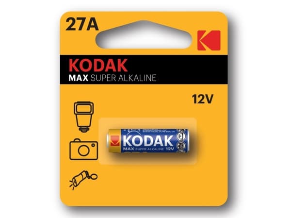 Kodak Ultra 27A, Engangsbatteri, Alkalinsk, 12 V, 1 stykker