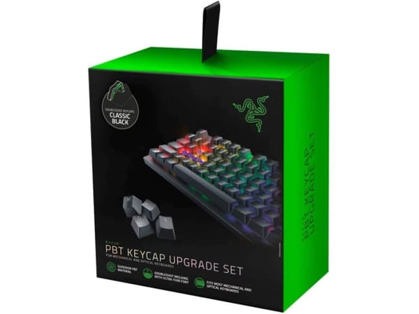 Razer PBT Keycap Upgrade Set, Polybutyleenitereftalaatti (PBT), Musta