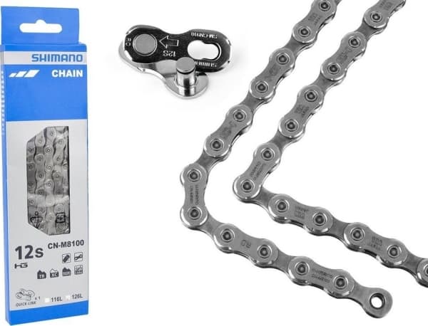 Shimano CN-M8100, Sykkelkjede, Grå, 252 g