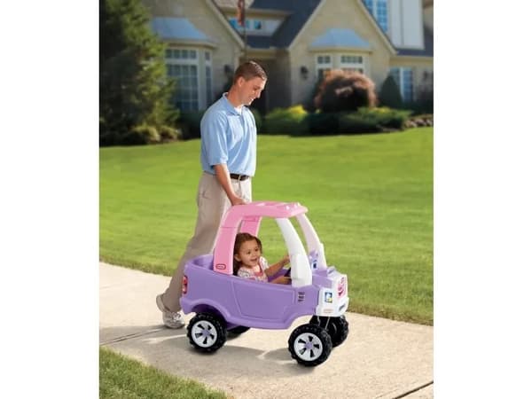 Little Tikes Cozy Truck Princess, 1,5 år, 4 hjul, Plast, Rosa, Fiolett, Hvit, Batterier kreves