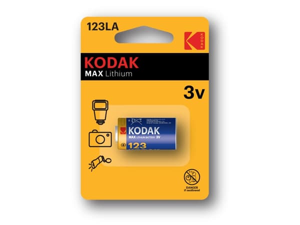 Kodak ULTRA - Paristo CR123A - Li