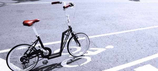 The-sliders Lite Black tasteful and comfortable, foldable bike, 2-in-1 scooter