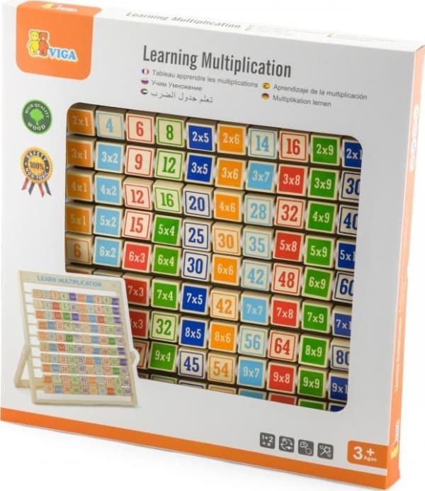 Viga Wooden Multiplication Table Learning Math Viga Toys