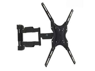 Maclean MC-743 - Brakett - justerbar arm - for flatpanel - metall - svart - skjermstørrelse: 13"-50" - veggmonterbar