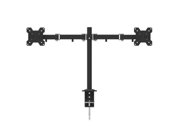 Art Desk-feste for 2 skjermer 13" - 27" L-02A (RAMART L-02A) Sort