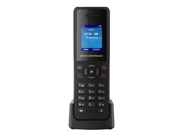 Grandstream Networks DP720, DECT-puhelin, Johdoton puhelin, Kaiutinpuhelin, Musta musta