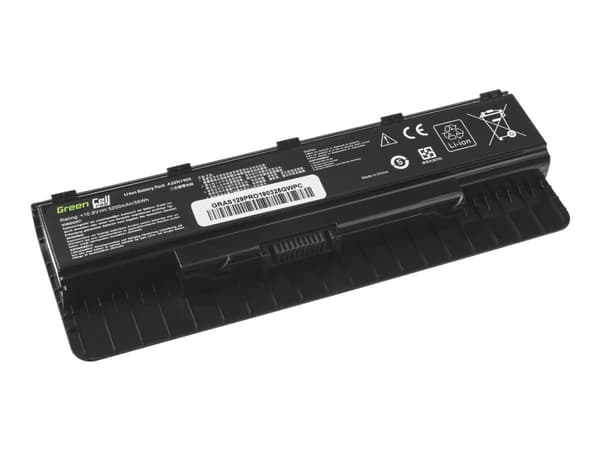 Green Cell PRO - Batteri til bærbar PC (tilsvarer: ASUS A32N1405) - litiumion - 6-cellers - 5200 mAh - svart - for ASUS N551JB; N551JK; N551JM; N551J
