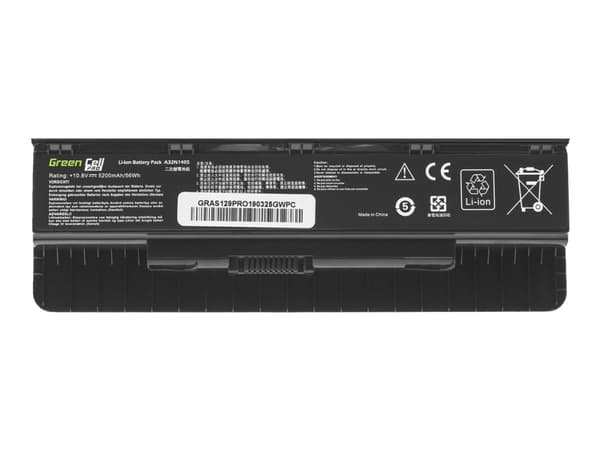Green Cell PRO - Batteri til bærbar PC (tilsvarer: ASUS A32N1405) - litiumion - 6-cellers - 5200 mAh - svart - for ASUS N551JB; N551JK; N551JM; N551J