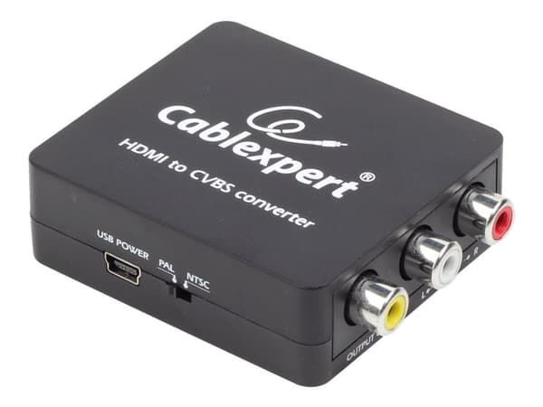 Cablexpert - Video adapter - HDMI, mini-USB type B (kun strøm) hunn til RCA hunn - 1080p-støtte