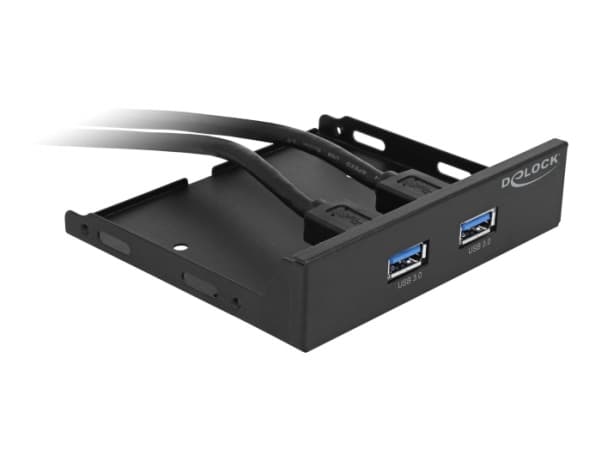 Delock - Lagrings-porttipaneeli - USB 3.0 x 2 - lajittelu