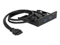 Pikkukuva 2 / 5: Delock - Lagrings-porttipaneeli - USB 3.0 x 2 - lajittelu
