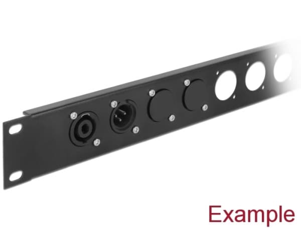 Delock D-Type cover - Outlet cover - svart (en pakke 4)