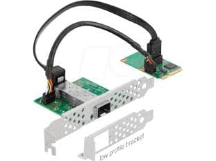 Delock Mini PCIe I/O PCIe full size 1 x SFP Gigabit LAN - Nettverksadapter - PCIe Mini Card - Gigabit SFP x 1