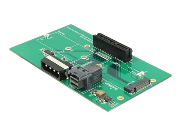 DeLOCK Adapter - U.2 SFF-8643 > PCIe x4 eller M.2 Key M Slot - NVM Express (NVMe) - 2 x LED-indikatorer for strøm og aktivitet
