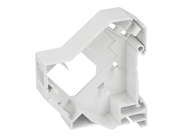 Delock - Modulinnleggs DIN-skinne monteringsbøyle - skinnemonterbar - hvit - 1 port