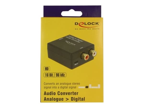 Delock - Analog till digital ljudkonverterare - svart